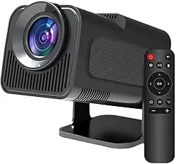 Projetor HY320, Android 11 Integrado, Wi-Fi 6, Bluetooth 5.0, Smart TV, Cinema em Casa Portátil, Compatível com Alexa, 5g,4K 1080 Full HD Suporte 12000 Lumens LED Auto Correção Horizontal 180° PRIME