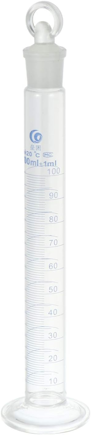 100ml Measuring Cylinder Glass Lab Test Tube Scientific Science Projects Transparent Laboratory Tool