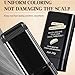 2Pack Root-Touch-Up Hair Color Stick with Built -in Comb – Instant Waterproof Brown Dye for Gray Coverage, Sweat-Proof Long-Lasting, Travel-Friendly Dye Pen for Women & Men (02#Brownish Black)
