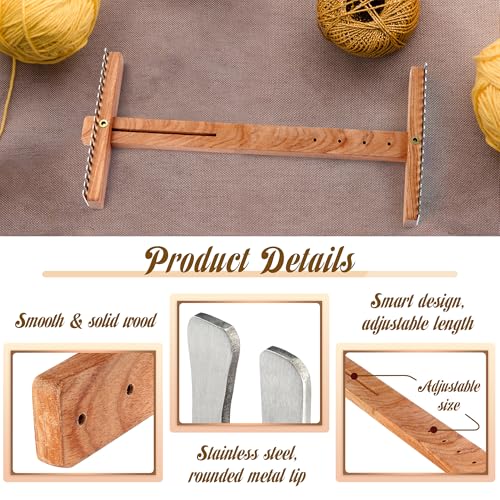 image for Savina Adjustable Tapestry Weaving Loom, Small Expandable 3.5in to 11.