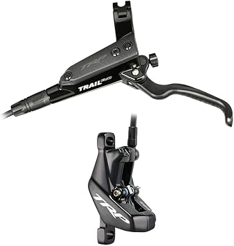 TRP Trail EVO Hydraulic MTB Brake | 4-Piston Calipers, 10 mm Master Piston, Adjustable Reach & ISpec II/EV Compatible | High-Flow Mineral Oil System for Trail & eMTB