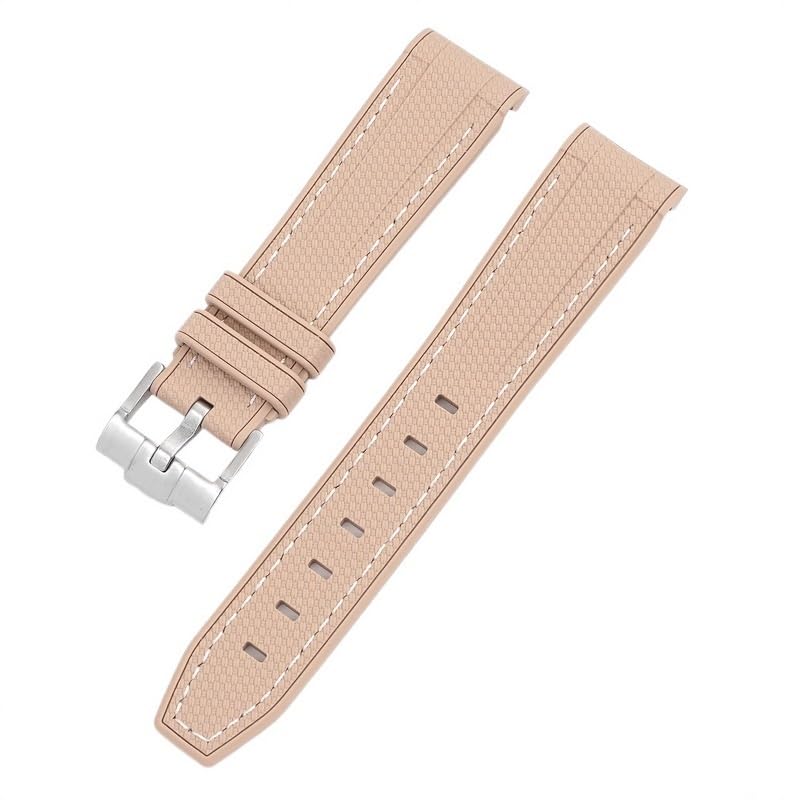 Bracelet caoutchouc étanche 20mm flexible et résistant pour montre de sport
