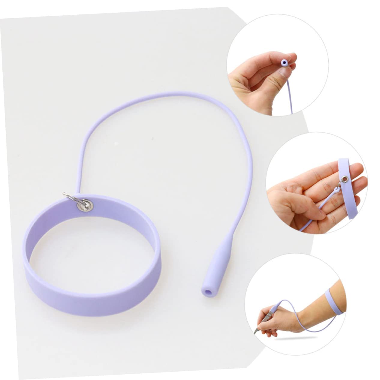 Beaupretty 5 Piezas Pinzas Pulsera De Silicona Soporte De Pinzas Para Extensiones De Pestañas De Pestañas Pulsera Suministro Protector Herramientas De Extensión De as