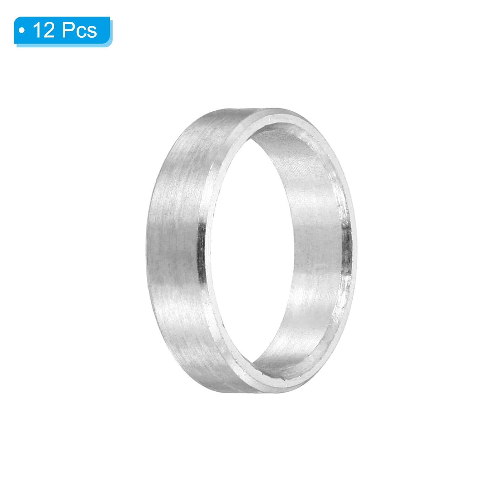 PATIKIL M10 Stainless Steel Spacers, 12Pcs Metal Spacer 10mm ID x 12mm OD x 3mm L Screw Standoff for 3/8" or M10 Screw - Image 3