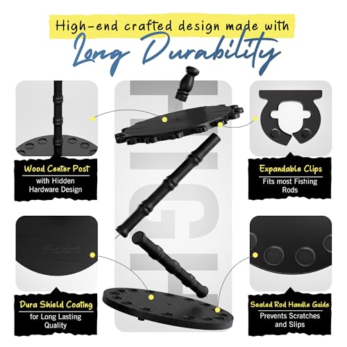 Image of Rush Creek Creations Fishing Rod Holder for 16 Rods, Tackle Box