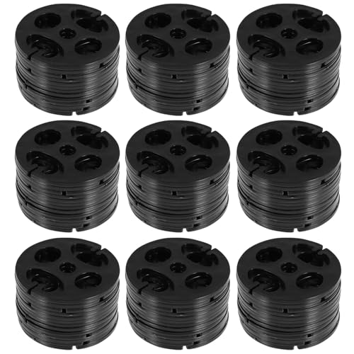 IMIKEYA 100 Hebillas de Ajuste para Asiento de Coche Abs, 6,8 Cm, Plástico Negro, Hebillas de Banda Elástica para Cojines, Ajuste Seguro y Práctico para Accesorios de Interior Automotriz