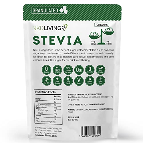 NKD Living Stevia Sweetener granules 1kg Tastyfactory