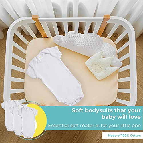 Spasilk Baby Cotton Short Sleeve Lap Shoulder Bodysuit3