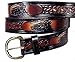 TRAIN LOCOMOTIVE CUSTOM HANDMADE LEATHER BELT 1 1/2