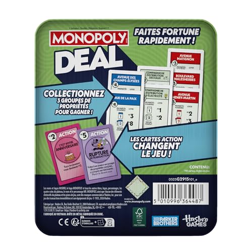 Jeu classique Hasbro Monopoly Deal - vue 8