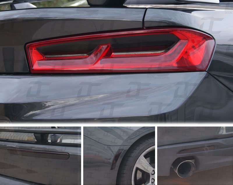 Tail Light Smoked Tint Accent Decal kit - Full 9 PC Kit -Pre Cut (Fits Camaro 2016-2018)