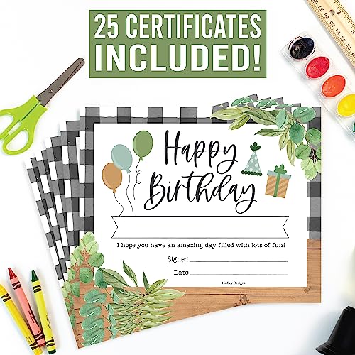 Hadley-Designs-25-Farmhouse-Happy-Birthday-Certificates-for-Kids-Classroom-Birthday-Gifts-Birthday-Awards-for-Students-Birthday-Award-Classroom-Supplies-for-Teachers-Elementary Hadley Designs 25 Farmhouse Happy Birthday Certificates for Kids Classroom Birthday Gifts Birthday Awards for Students Birthday Award Classroom Supplies for Teachers Elementary
