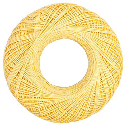 Image of Coats Crochet Aunt Lydia's Crochet, Cotton Classic Size 10, Maize