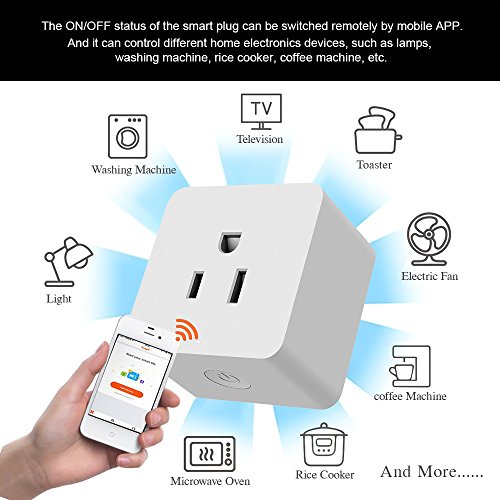Wi-fi Tomada Casa Inteligente Mini Tomada Sem Fio Inteligente EUA Plug Temporizador Interruptor de E