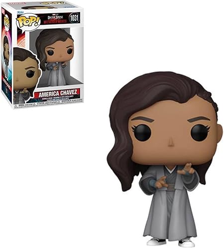 Miniatura 2 de POP Marvel: Doctor Strange Multiverse of Madness: America Chavez Figura de vinilo Pop (incluye funda protectora compatible con Pop Box), multicolor,