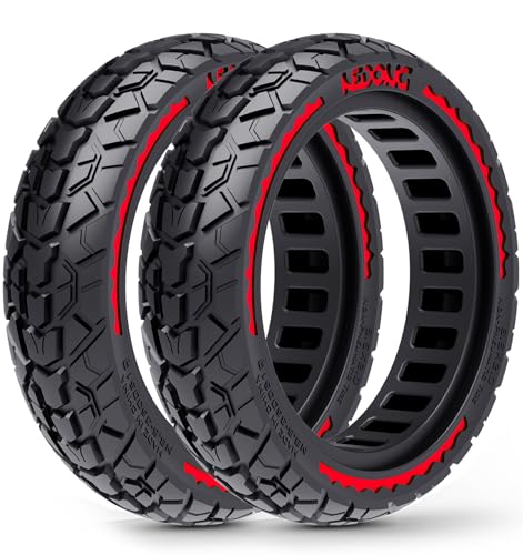 2-Pack 50/75-6.1 Scooter Tires Tubeless, Upgrade Your Ride with 8.5x2 Airless Off-Road Tires, 8 1/2 x2 Replacement Tyres Compatible with Gotrax GXL V2/XR/APEX, Hiboy S2, etc, Puncture-proof