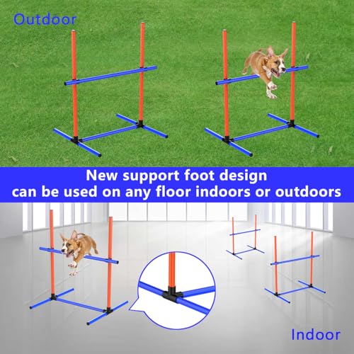 Dog Agility Course Backyard Set,Agility Training Equipment For Dogs,Dog Agility,Dog Jumps,Dog Agility Training Equipment,Dog Agility Jumps,Dog Obstacle Course,Dog Agility Course,Dog Hurdles(2 Sets)