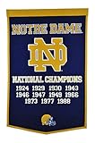 Winning Streak Sports NCAA Notre Dame Fighting Irish Dynasty Banner - Wall Decor for College Sports Fans