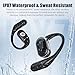 TRAUSI Open Ear Wireless Earbuds Bluetooth Headphones, 50Hrs Playtime Stereo Sound Earphones with IPX7 Waterproof Ear Buds for Fitness/Workouts/Travel