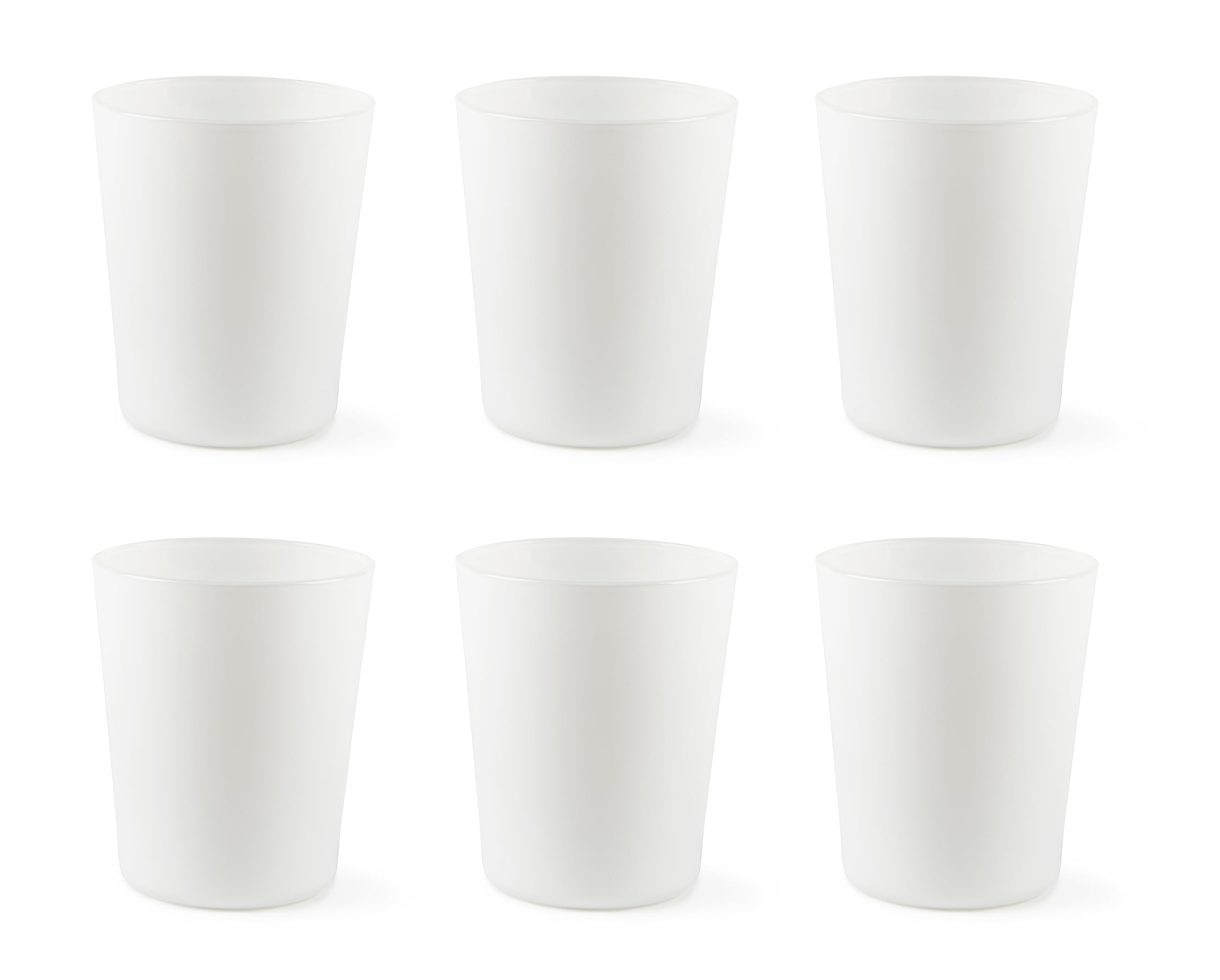 Excelsa Portofino Set 6 Glasses, White, 30 Cl., Blown Glass