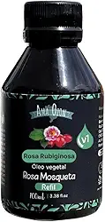 Óleo Vegetal de Rosa Mosqueta Tipo Rubiginosa Pura Prensado a Frio da Primeira Prensa Efeito Clareador de Mancha Axíla e Virilha Vegetal Atnua estrias queloides cicatrizes e rugas e linhas de expressão Refil 100ml