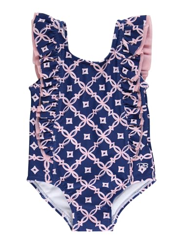 Image of RuffleButts Baby /Toddler Girls Ruffle Strap One Piece Swimsuit w /UPF 50+ Sun Protection