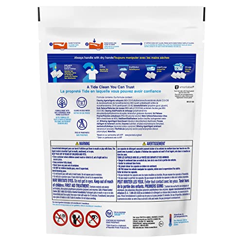 Image of Tide PODS Free & Gentle, Laundry Detergent Soap Pods, Unscented, 3 Bag Value Pack, 111 Count, HE Compatible