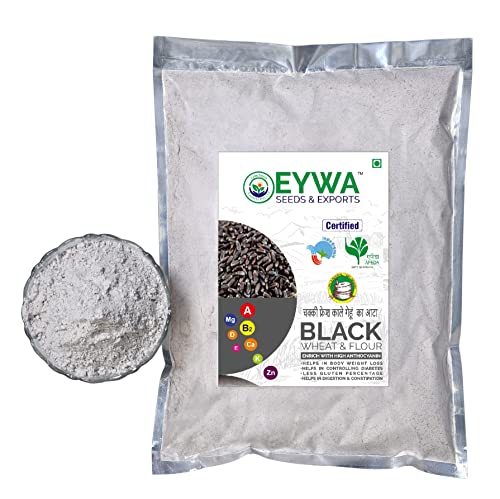 Image of Eywa Seeds & Exports Pvt Ltd Organic Black Wheat Flour (15 Kg) For Eating And Cooking|Kale Gehu Ka Atta|Produce Of India From Organic Farms