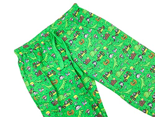 Jurassic Park World Lounge Pajama Pants (Medium) Green2