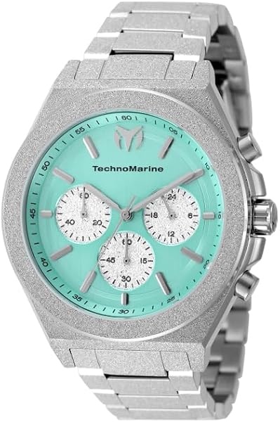 TechnoMarine Ocean Men 43.00mm Stainless Steel Steel Light Blue dial VD54 Quartz - 1