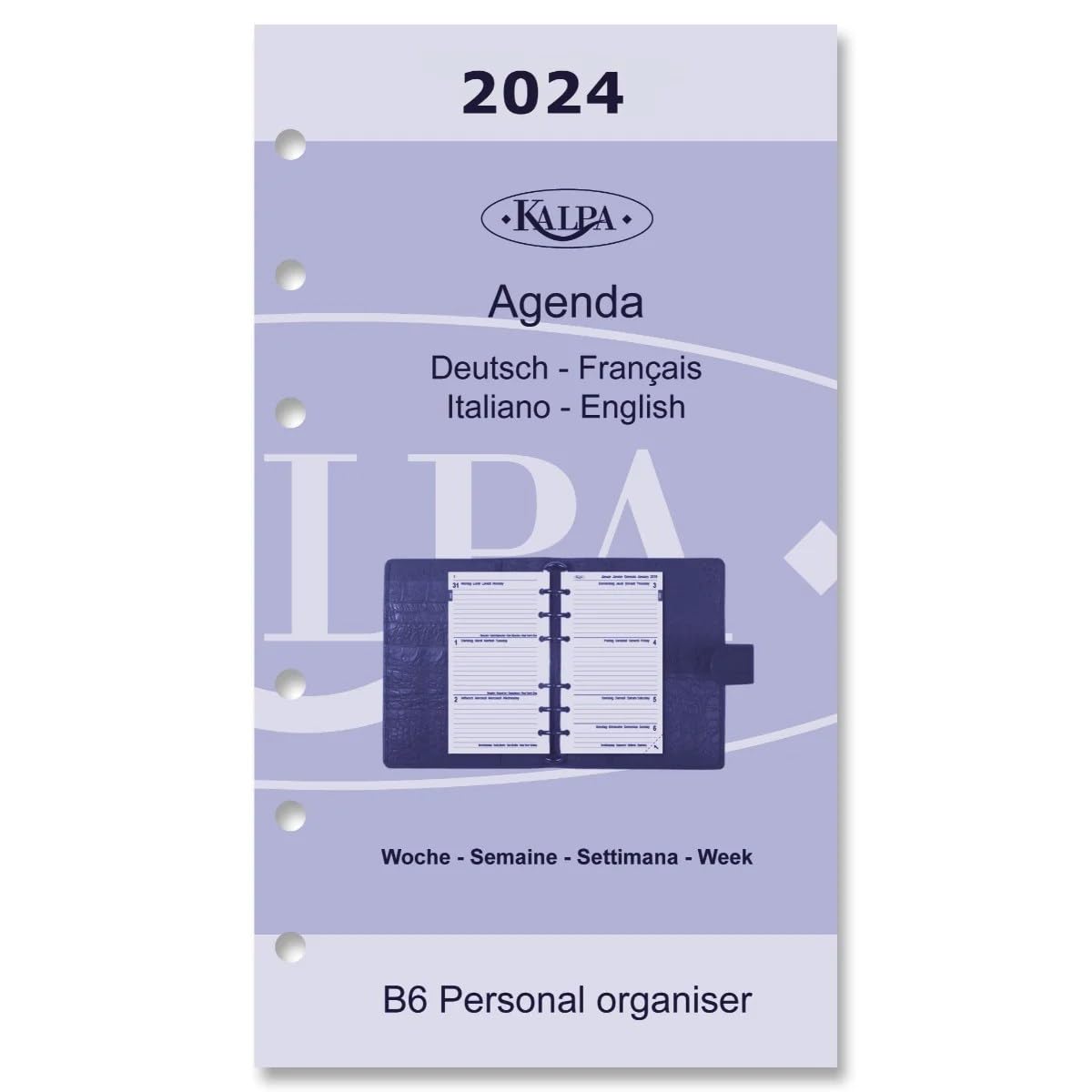 Personal Calendar Insert Weekly NL EN 2025