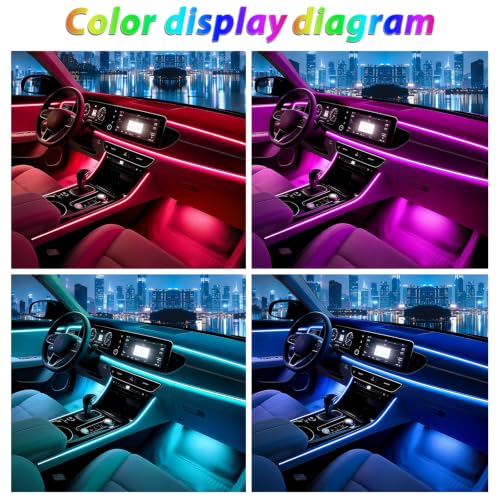 6 in 1 Car LED Strip Lights
