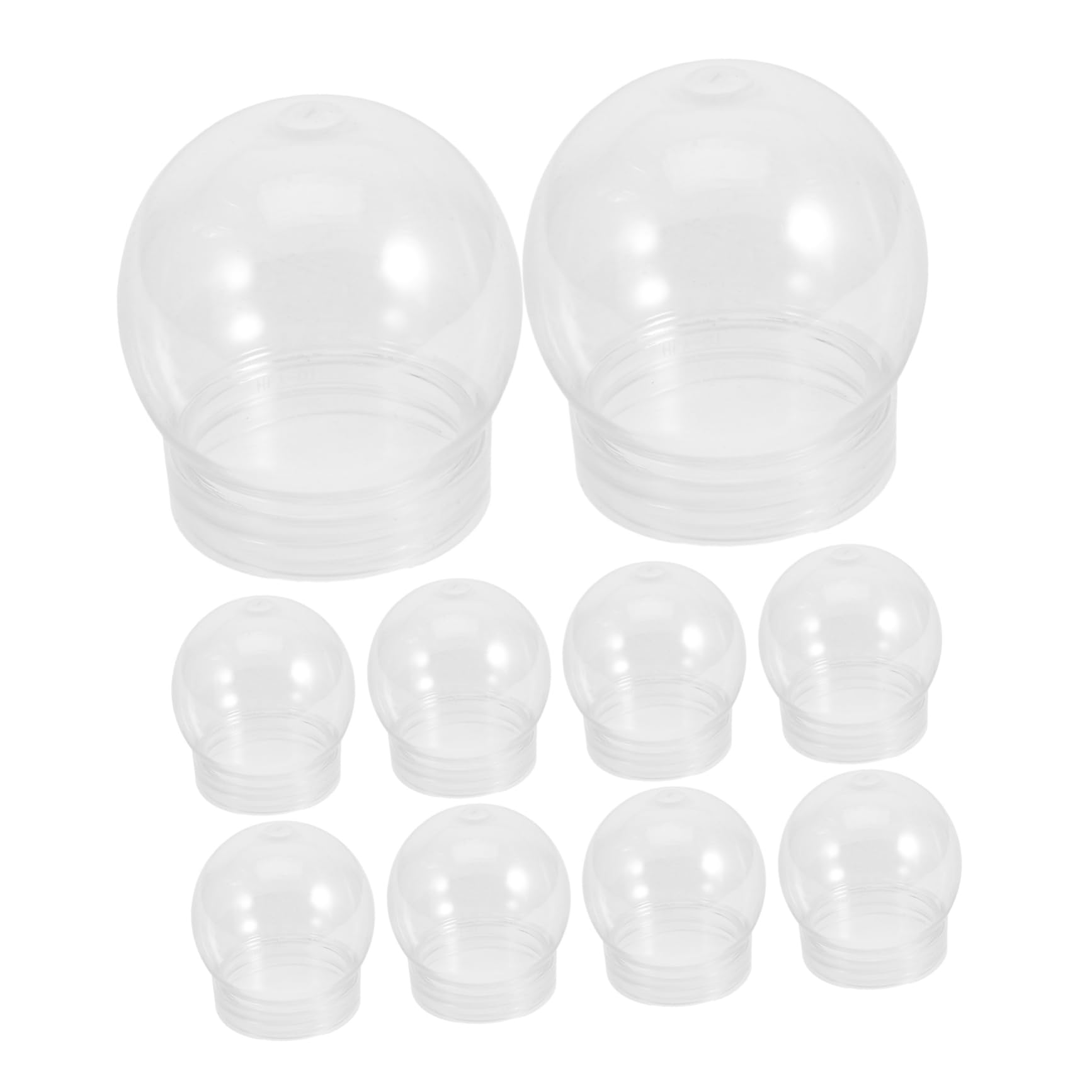 Alipis 24pièces Boule à Neige Plastique Transparente DIY Kit pour Création de Décoration de Noël S à Personnaliser et Décorer