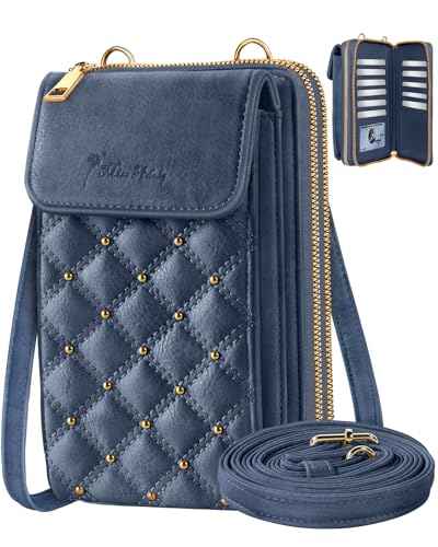 Image of Miss Adola Zipper Cell Phone Purse Crossbody Bag for Women | Zipper Closure, RFID Blocking, Card Slots, Adjustable Shoulder Strap, Cute Small Phone Wallet for Travel and Daily Carry