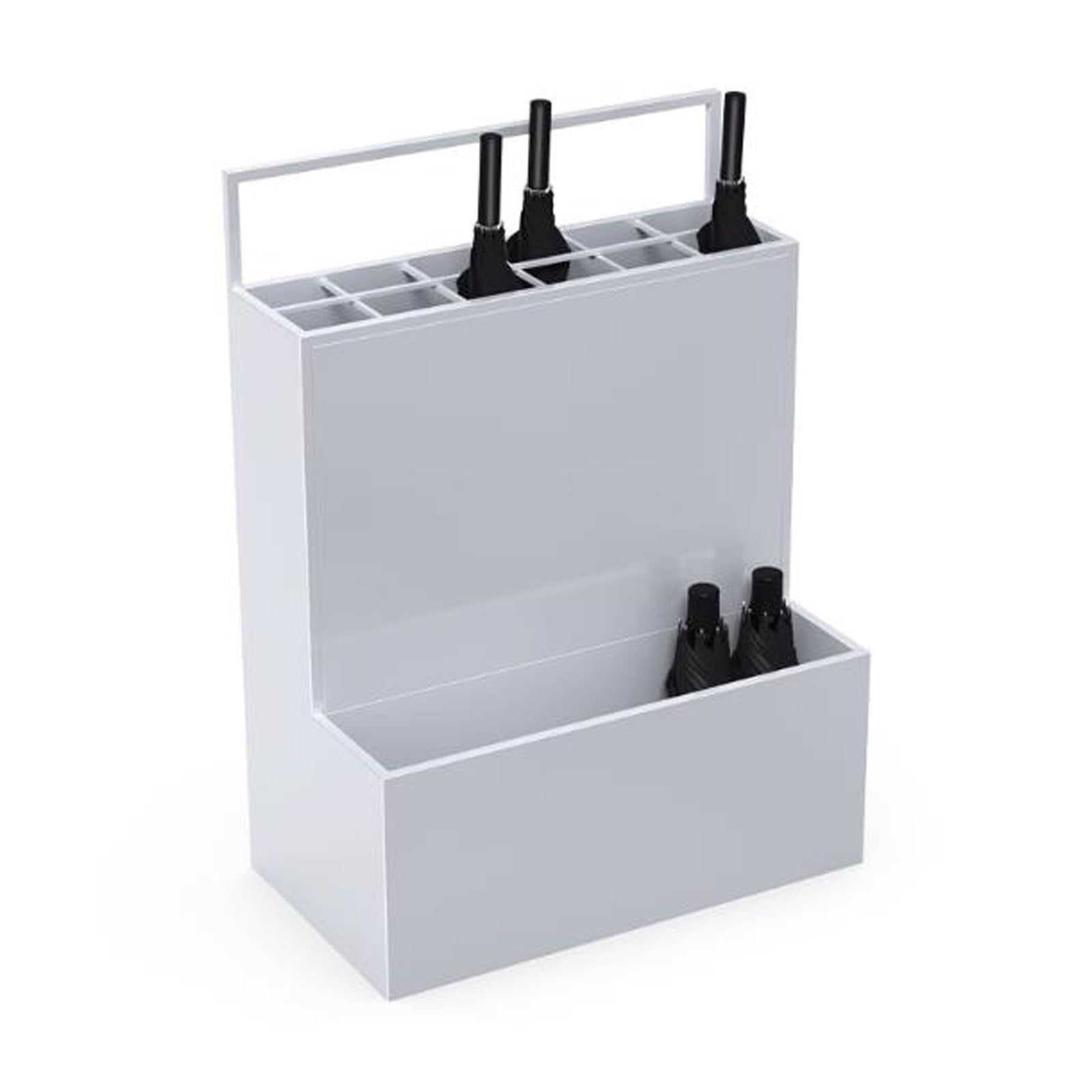 HYLYGFH Large Capacity Commercial Umbrella Stand with Removable Drip Tray Stylish Decor for Home Office Hotel Lobby or Entryway Free Standing Umbrella Holder for Convenient Storage and nization
