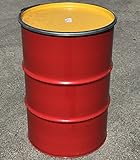 feuerfass grill Fass mit Deckel und Spannring 208 Liter Hobbock/Deckelfass Fass Feuertonne gebraucht