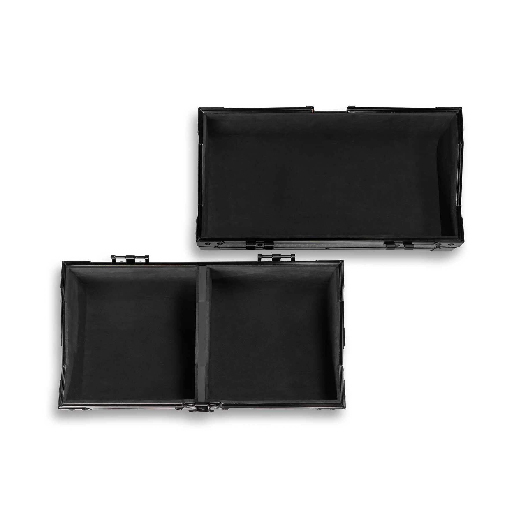 Reloop 7'' Record Case 150 Black - Robuste Konstruktion mit kratzfester Hexa-Oberfläche in mattem Schwarz