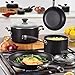Circulon Acclaim Hard Anodized Nonstick Frying Pan Set / Fry Pan Set / Hard Anodized Skillet Set - 8 Inch, 10 Inch, and 11 Inch, Black