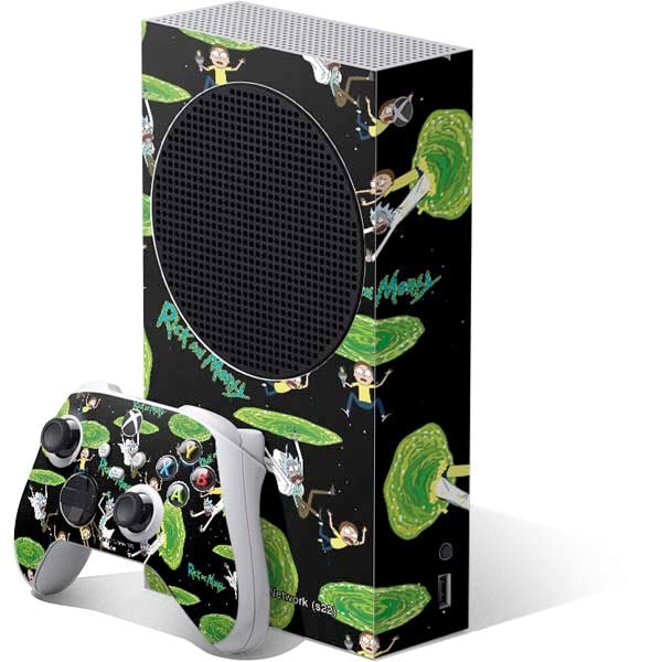 Skinit Decal Gaming Skin Compatible with Xbox Series S Bundle - Officially Licensed Adult Swim Rick and Morty Family Wagon Design