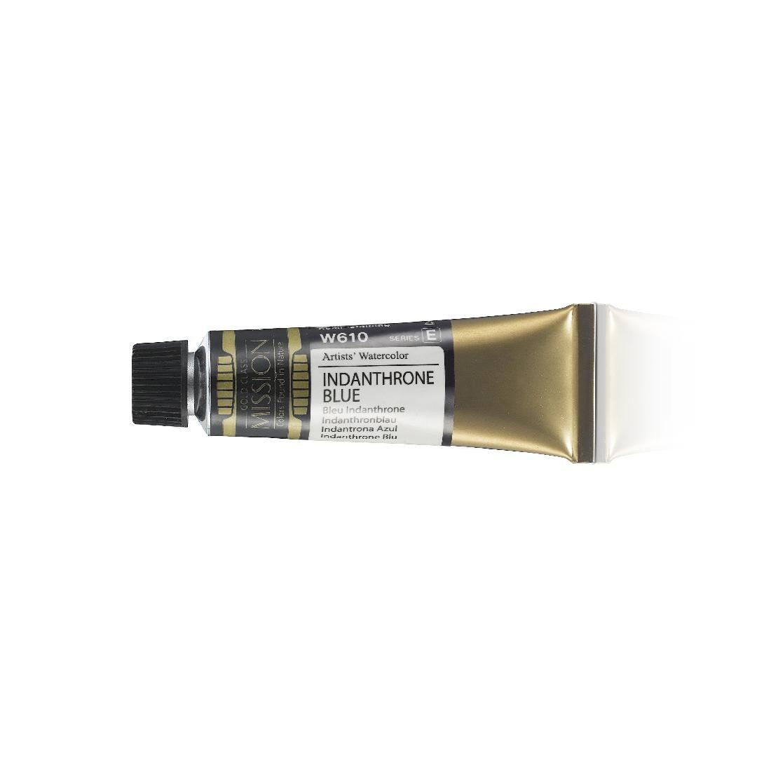 Mijello Mission Gold Class Water Color Paint, 15ml Tube, Indianthrone Blue (W610)