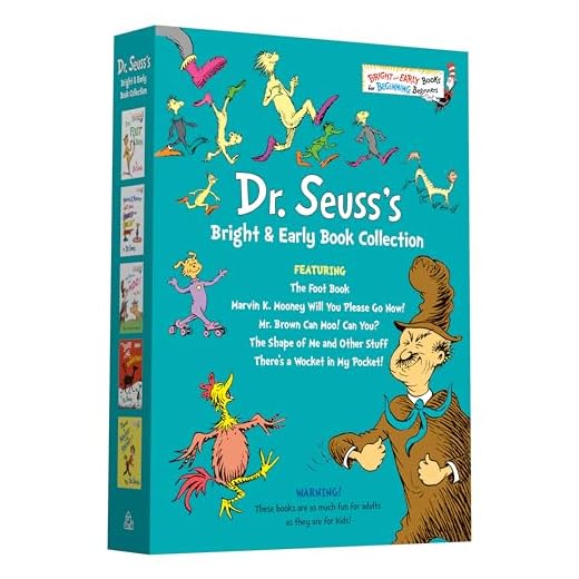 Dr. Seuss Bright & Early Book Collection: The Foot Book; Marvin K. Mooney Will You Please Go Now!; Mr. Brown Can Moo! Can You?, The Shape of Me and ... in My Pocket! (Bright & Early Books(R))