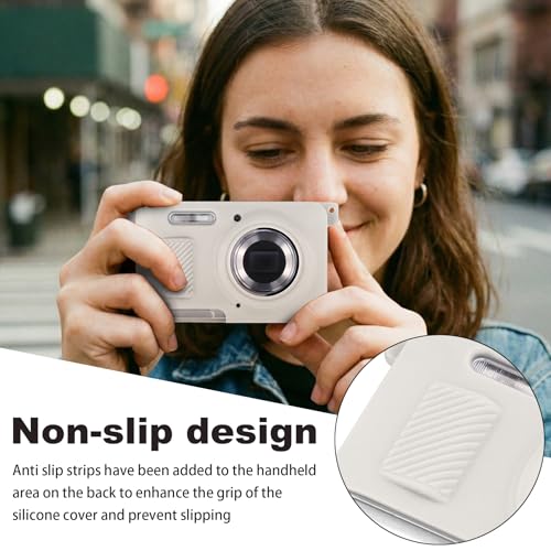 Funda de silicona para cámara Kodak PIXPRO FZ55 blanca miniatura 6