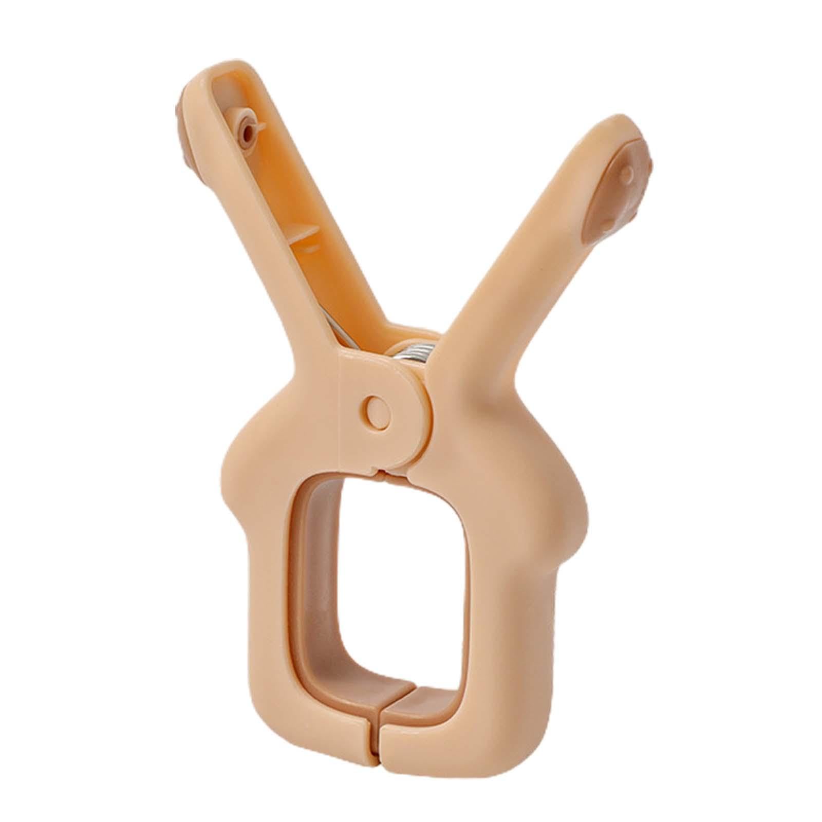 Handtuchhalter, 5 Stück, Strandtuch-Clips, Wäscheklammern, Balkon, winddichter Clip, winddicht, Wäschetrockner-Clip, Handtuchhalter für Steppdecken, Decken, Hellrosa
