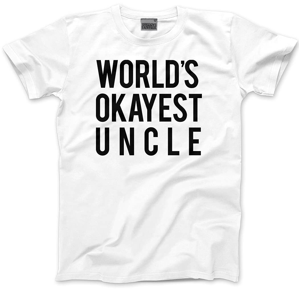 HotScamp World's Okayest Uncle Men's Unisex T-Shirt - White Medium