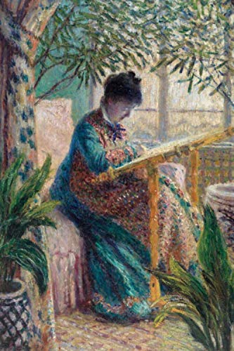 Claude Monet Notebook: Madame Monet Embroidering Journal To Write In