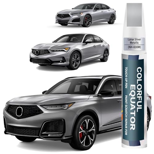 Image of Lunar Silver Metallic(NH-830M) Touch Up Paint Compatible with Acura, Car Paint Pen Scratch Repair Two-In-One Touch Up Paint, Premium Car Scratch Remover for Deep Scratches