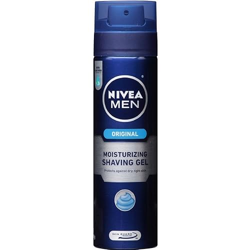 NIVEA FOR MEN Gel de afeitar hidratante 7 onzas (paquete de 4)
