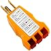Katzco Receptacle Tester - Ideal for 110-125 Vac 3 Wire Receptacles. Tester Indicates Open Ground, Open Hot, Open Neutral, Hot and Ground Reverse, Hot and Neutral Reverse and Correct