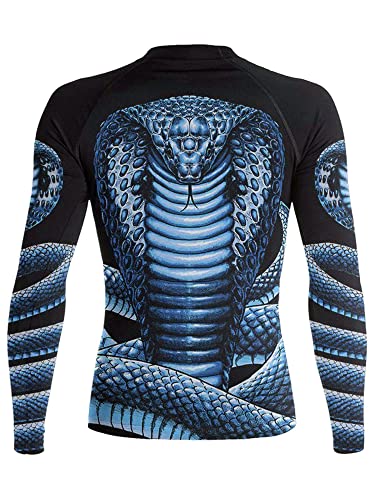 Raven Fightwear Women's Cobra Snake BJJ Rash Guard MMA Black