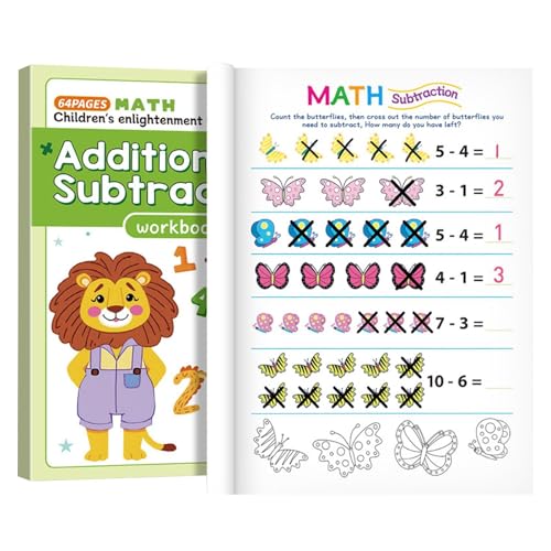 Preschool Big Fun Math Workbook, Children's Math Learning Workbook for Kids Ages 3-7, Preschool learning supplies for Kids Learn